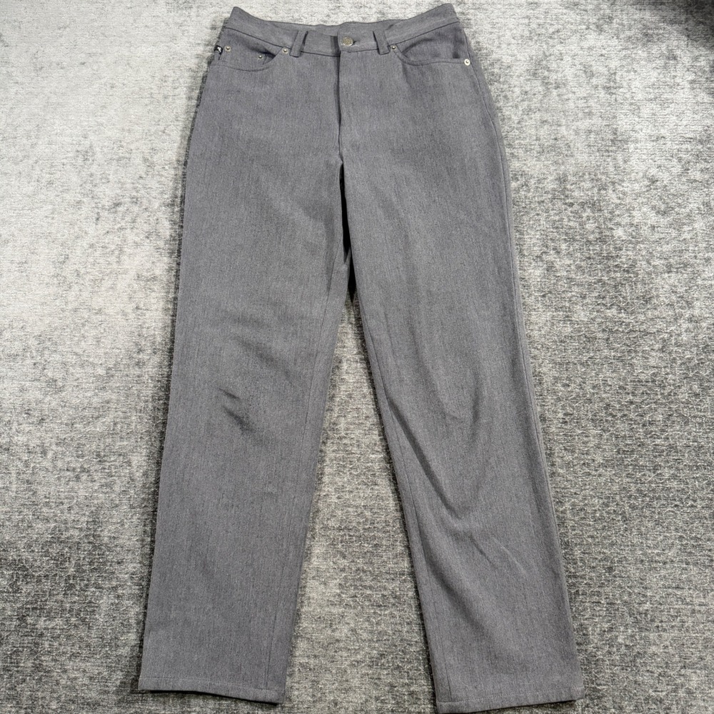 Lauren Ralph Lauren Petite Gray Straight Leg Dress Pants‎ 8P Charcoal Heather